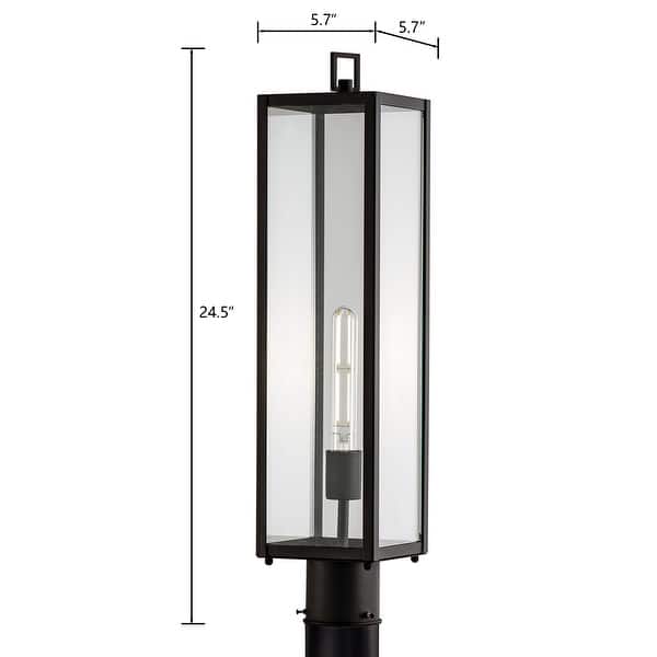Rectangular Post Lights Atlas Lighting Capture Rectangular 1-Light Outdoor Post Light - 24.5 ...