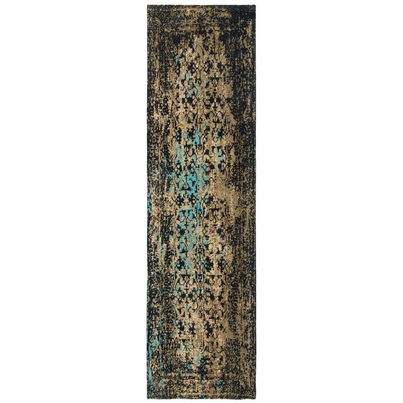SAFAVIEH Handmade Classic Vonnie Traditional Oriental Wool Rug - 2'3" x 10' Runner - Rust/Gold - Runner