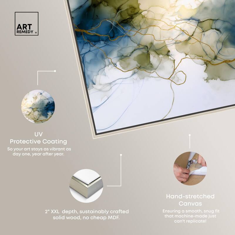 Fluid Geode Canvas by Art Remedy
