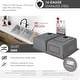 preview thumbnail 6 of 12, STYLISH Dual Mount 31" Double-Bowl Stainless Steel Kitchen Sink with Grids and Strainers S-401G - 31" x 18" x 9"
