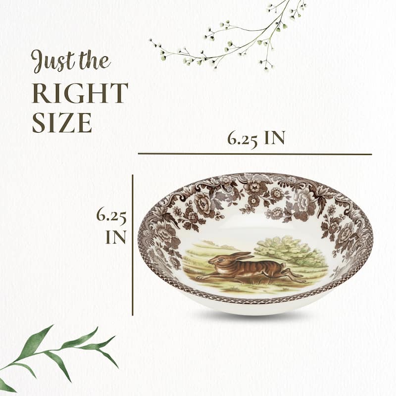 Spode Woodland Cereal Bowl Assorted Animals - 6.25 Inch