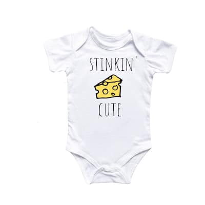 Cheese - Baby Boy Girl Clothes Infant Bodysuit Funny Cute Newborn