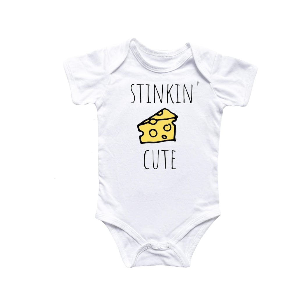 Cheese - Baby Boy Girl Clothes Infant Bodysuit Funny Cute Newborn