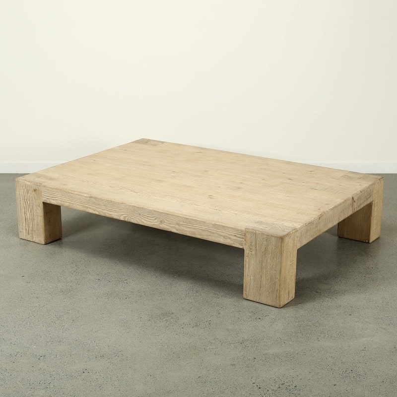 Ravello Extra Large Coffee Table 81Wx56Dx17H Weathered Natural - 16.9" H