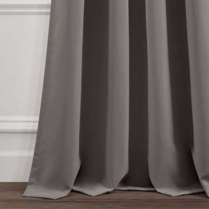 Lush Decor Insulated Rod Pocket Blackout Window Curtain Panel Pair