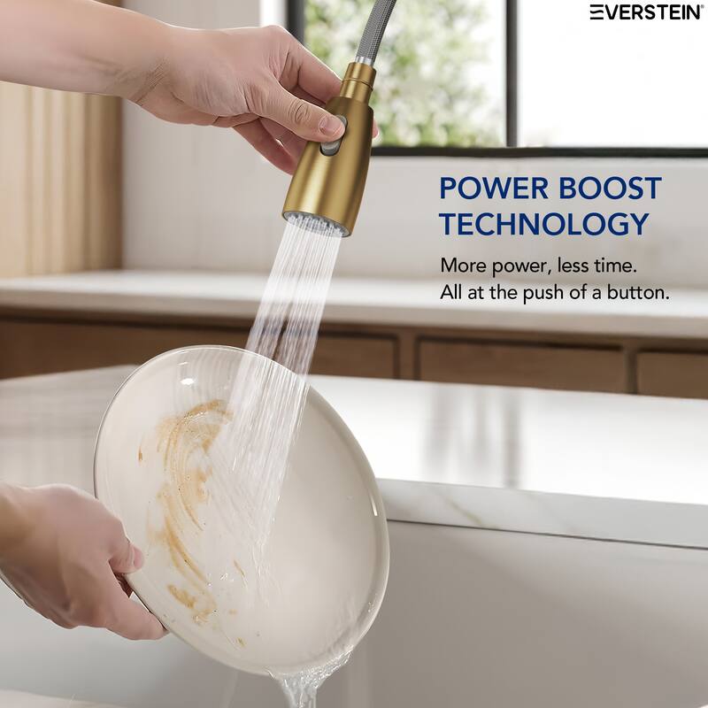 Modern 2-Function Pull-Down Kitchen Faucet – Single Handle, 1-Hole Installation