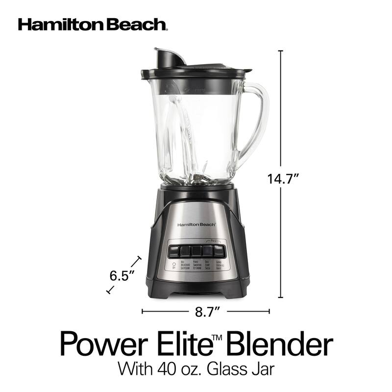 Hamilton Beach Black MultiFunction Glass Jar Blender Bed Bath