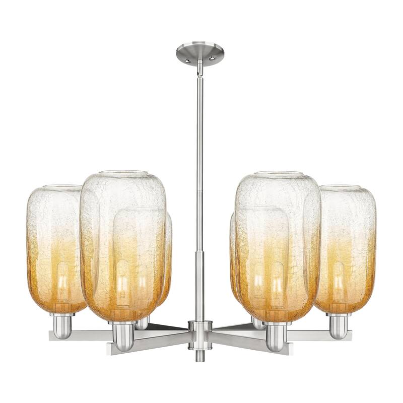 Innovations Lighting Downtown Urban - Brookhaven Cloche - 6 Light 24" Stem Hung Chandelier