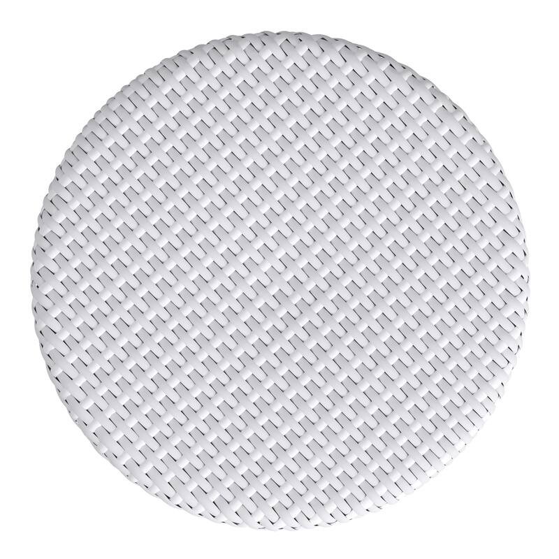 Tobias Outdoor Rattan and Metal Counter Stool