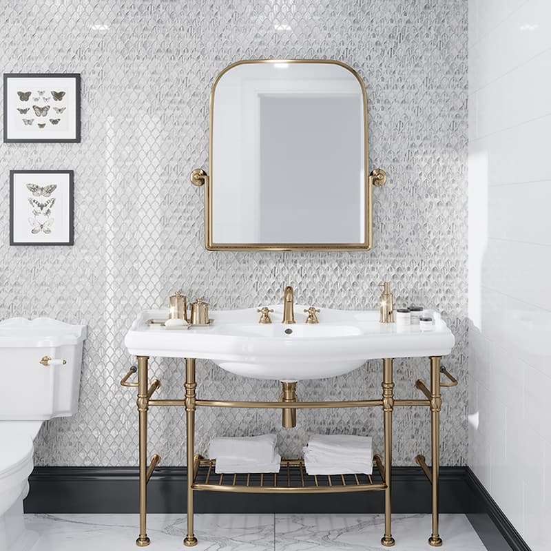 Apollo tile 11" x 11" Majeste Glossy Silver Glass Tile (8.48 sq ft/case) - 10 Pack