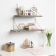 preview thumbnail 2 of 18, Kate and Laurel Vista Wood and Metal Wall Shelves - 2 Piece