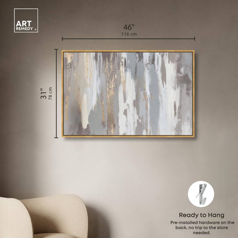 Flooding Gold II Canvas by Art Remedy