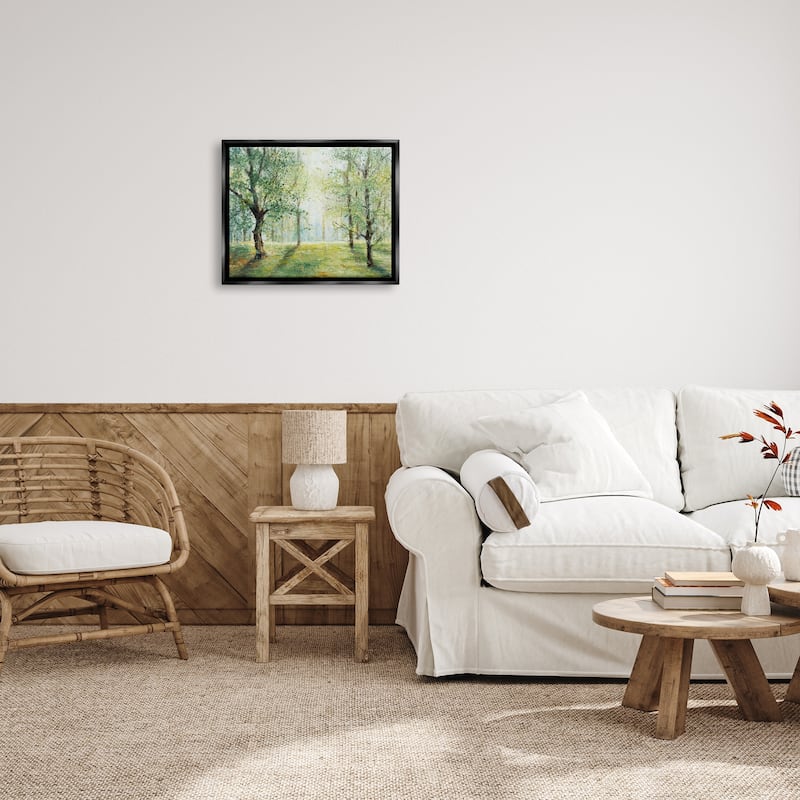 Stupell Grounded Beauty Landscape Framed Floater Canvas Wall Art Design by Lanie Loreth