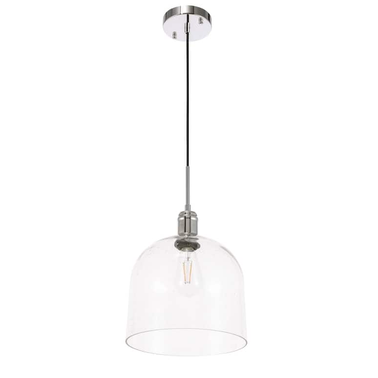 Candie 10-Inch 1-Light Clear Glass Pendant