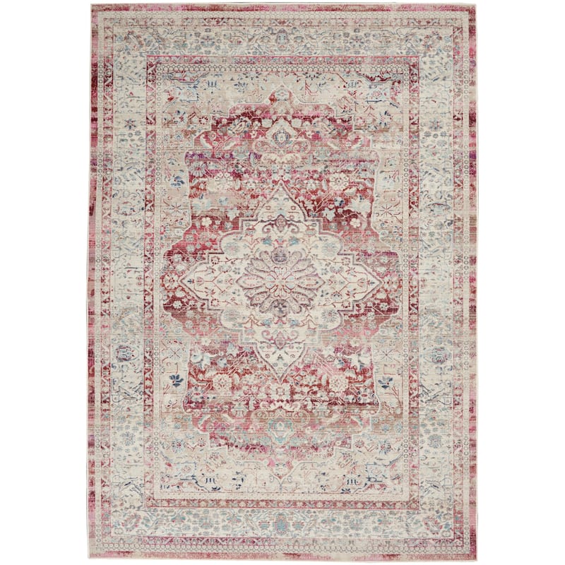 Nourison Vintage Kashan Persian Medallion Area Rug