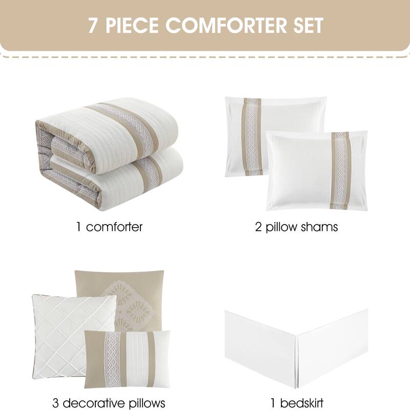 Nanshing Krystel 7 Piece Boho Chic Comforter Set