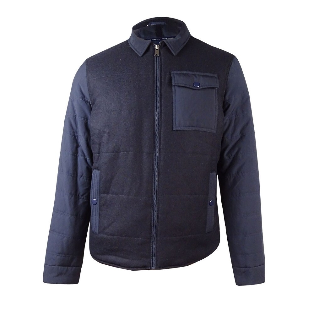 tommy hilfiger navy bomber jacket