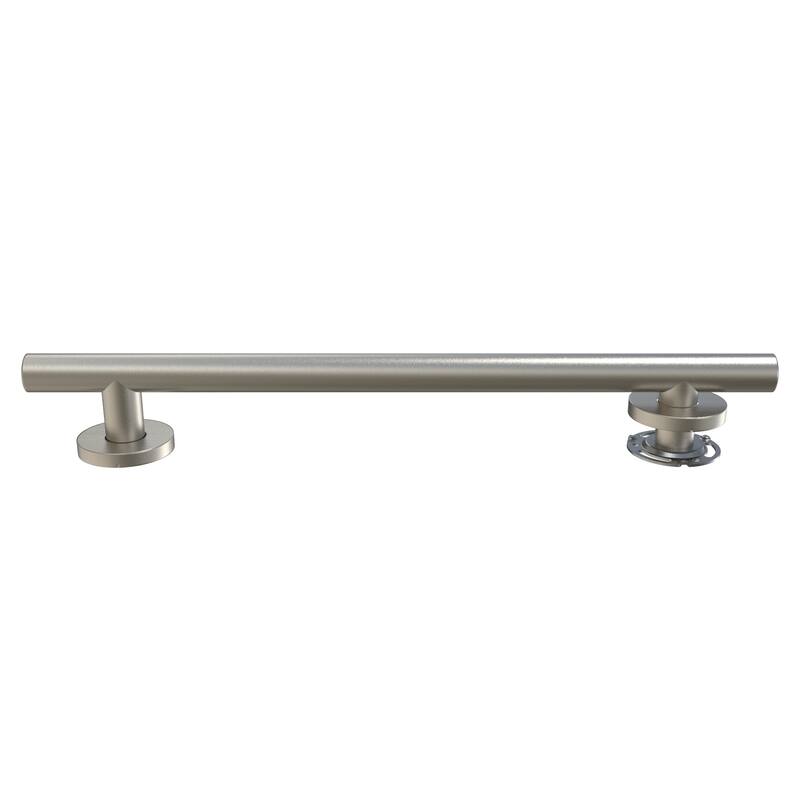 Keeney Infinity Designer Grab Bar 1.25 Dia x 16 in., Brushed Nickel