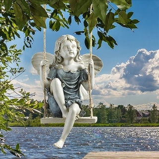 Design Toscano Summertime Fairy On A Swing Statue