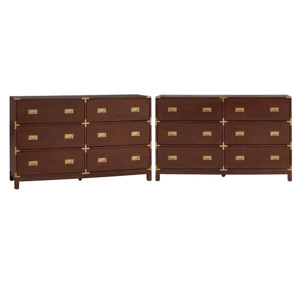 campaign style dresser Mid-Century Campaign Style Dresser with Mirror by Huntley for Thomasvi