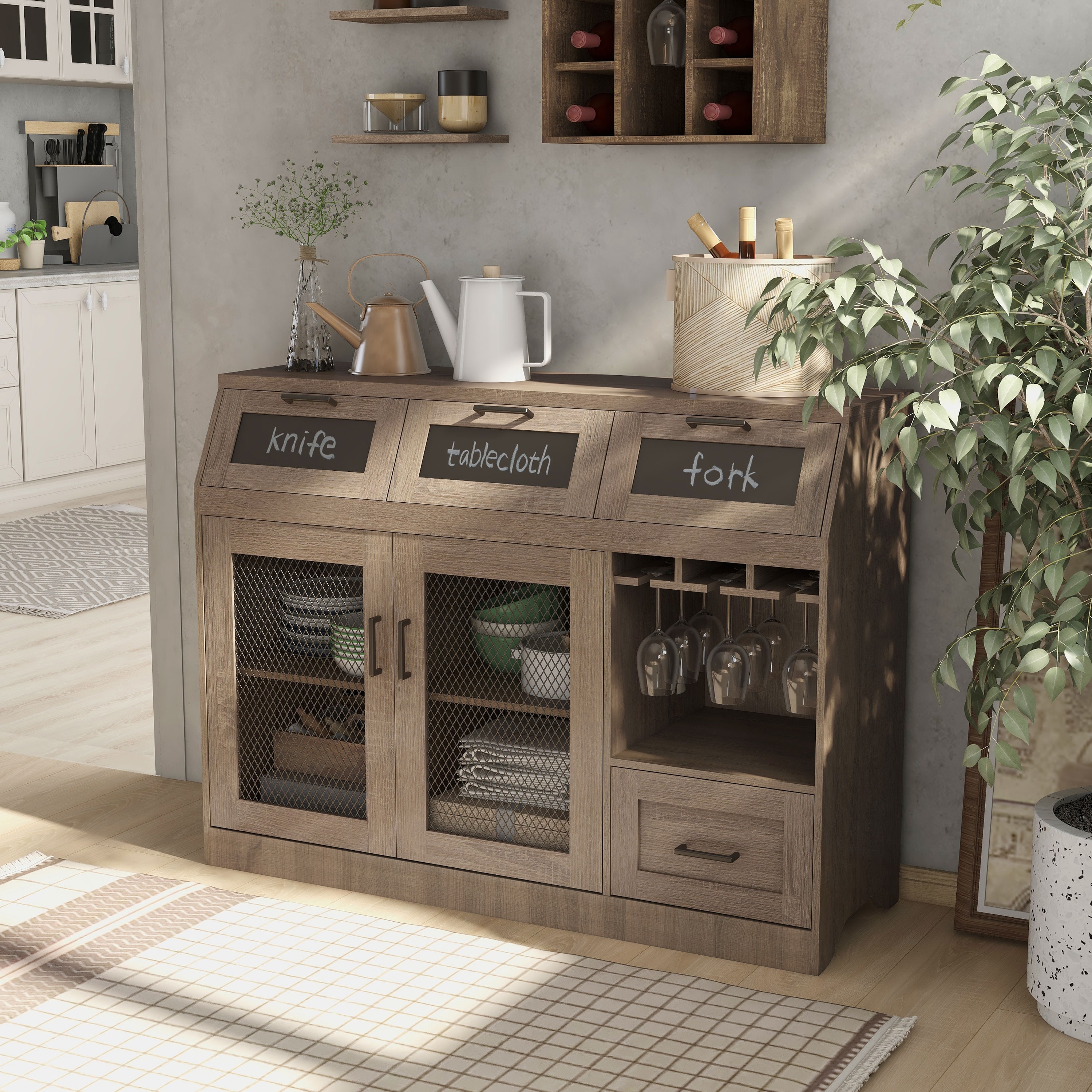 The Gray Barn Red River 3-drawer Buffet