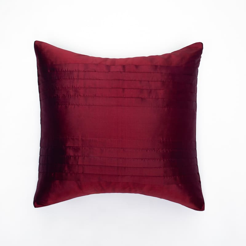 Royce Dupioni Silk 24 Inch Throw Pillow - Cabernet