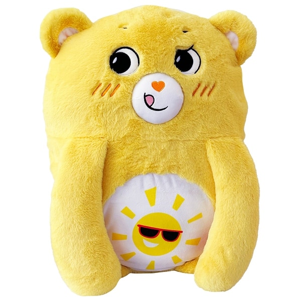 slide 2 of 6, Happy Nappers: Care Bears Pillow Pocket Pal - Funshine Bear Yellow