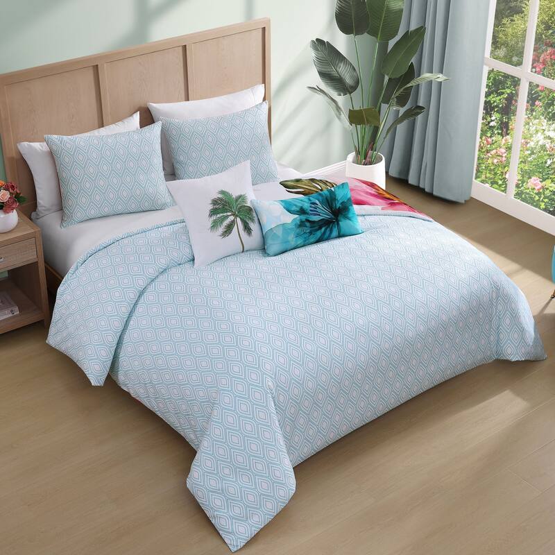 Bebejan Eden's Embrace 100% Cotton Sateen 5 Piece Reversible Comforter Set