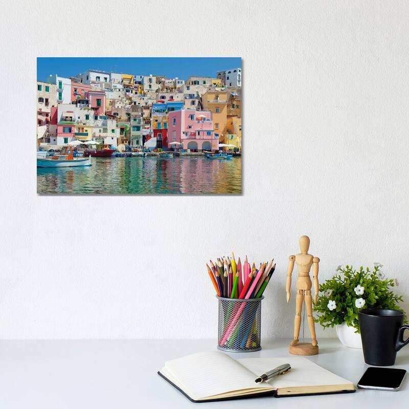 iCanvas "Marina Corricella II, Procida Island, Gulf of Naples, Campania Region, Italy" by Panoramic Images Canvas Print - 8x12x0.75