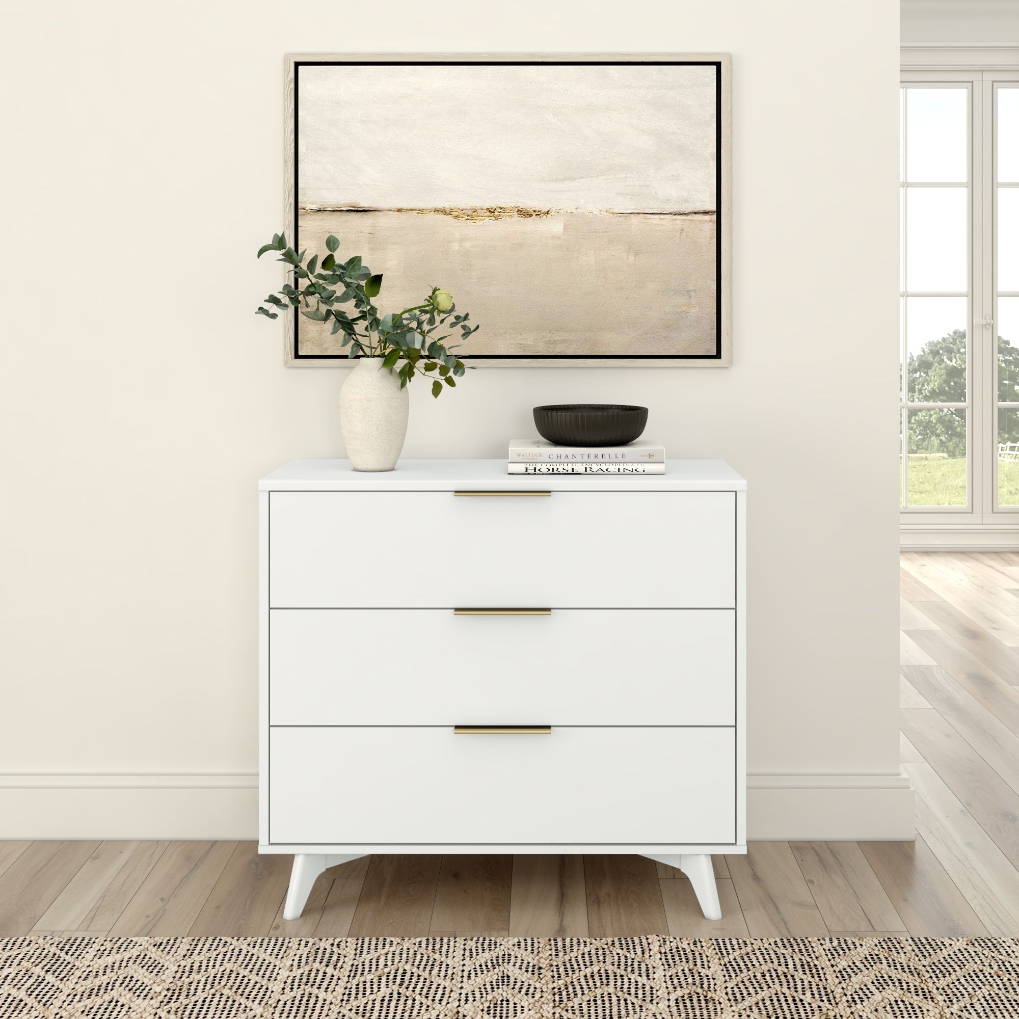 white 3 drawer dresser Shop Nursery Dressers Whether dueting with the Austin 3 Izzy Curved Rattan 3 Drawer