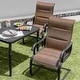 preview thumbnail 2 of 21, Nuu Garden 5-Piece Patio Outdoor Textilene and Metal Dining Set with Umbrella Hole