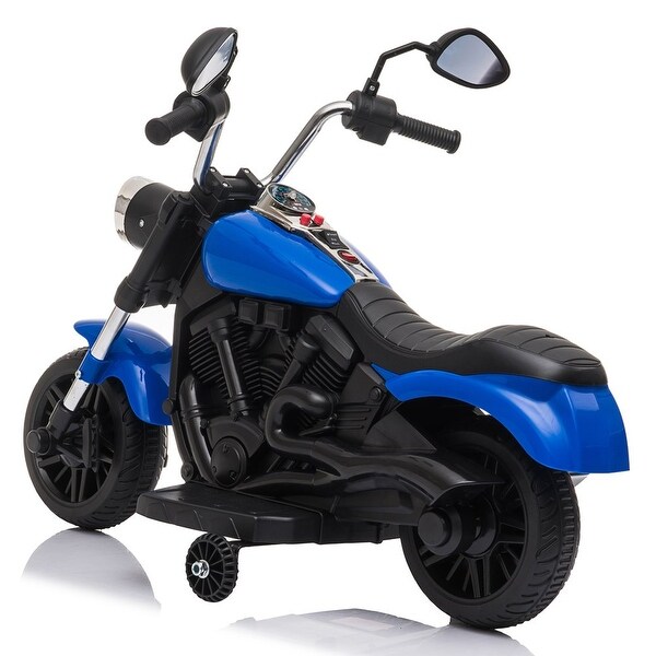 kids electric motorcycle with training wheels