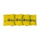 preview thumbnail 1 of 1, College Vault Northern Arizona University Lumberjacks Yellow Cornhole Bags All-Weather Resin Filled