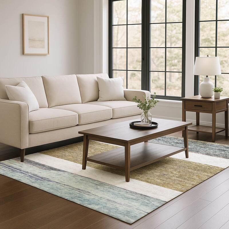 Premium Washable Super Soft Ombre Gabbeh Mayfield Rug - Mocha - 8' x 10'