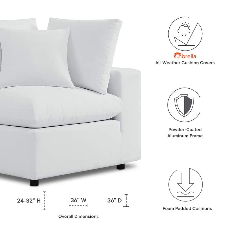 Commix Sunbrella® Outdoor Patio Corner Chair