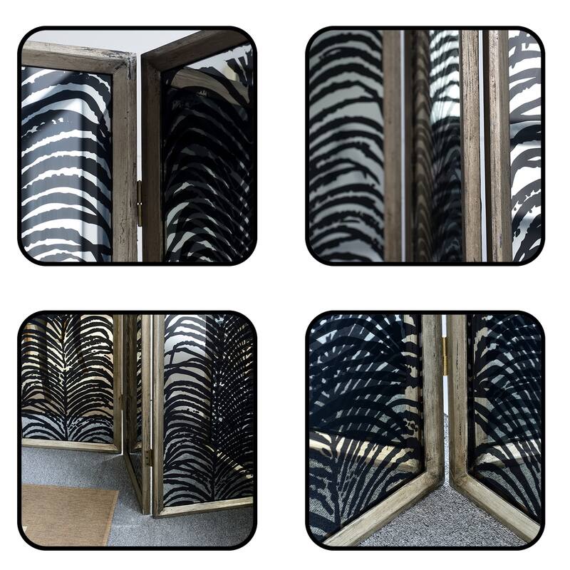 4-Panel Decorative Screen