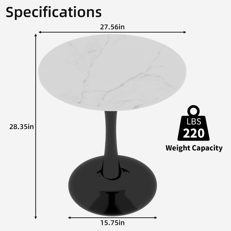 Mid-century modern style dining table suitable for 2-4 people