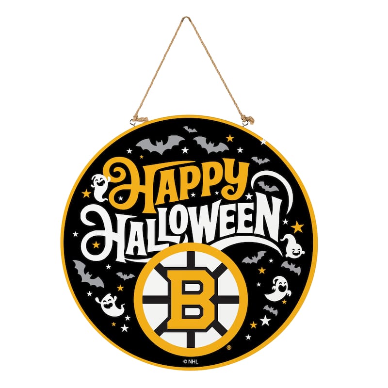Boston Bruins 18" x 18" Halloween Door Décor Wall Sign