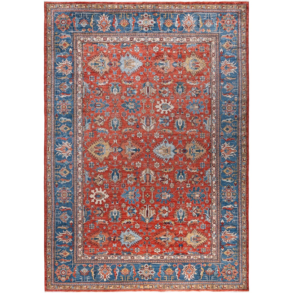 Serapi One-of-a-Kind Hand-Knotted Area Rug - Red - 8' 9" x 11' 11"