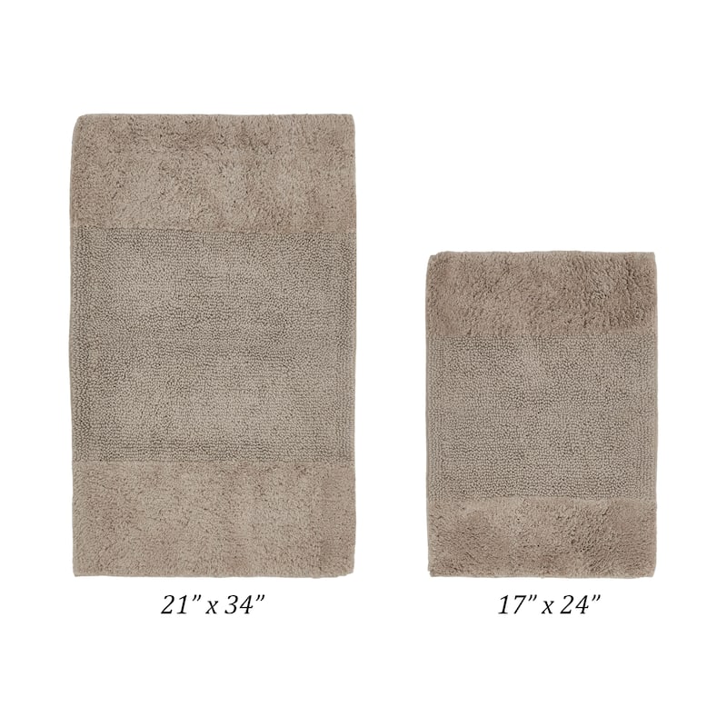 Better Trends Bath Rug 100% Cotton Water Absorbent Tufted Bathroom Rugs Set for Shower,Sink Mats Machine Wash Granada Collection