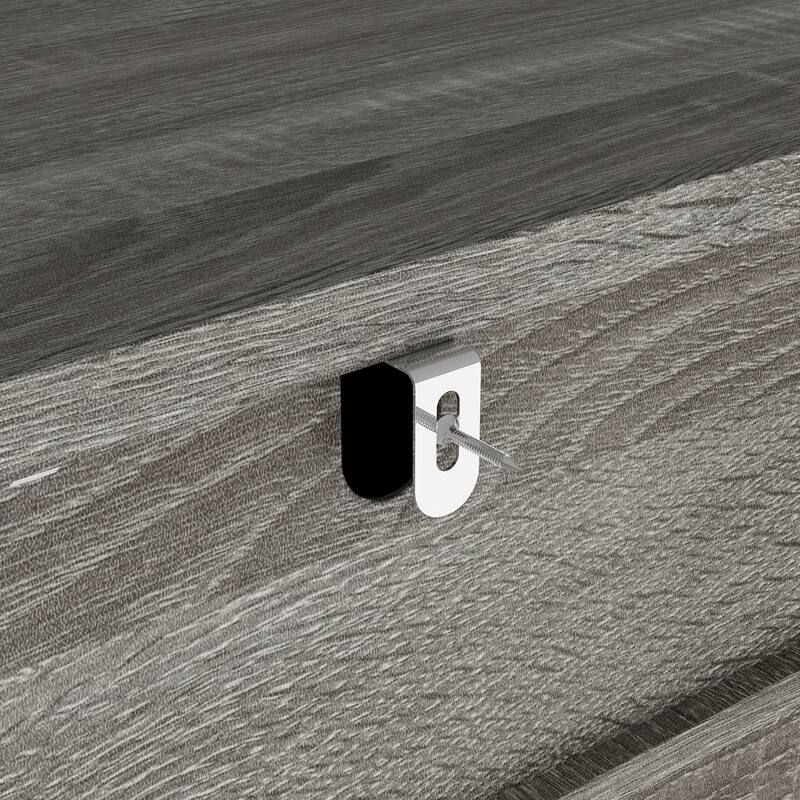 Farmhouse 5-Drawer Chest with Anti-Tip Device, Rustic Wooden Dresser for Bedroom, 36.3" Tall Storage Cabinet