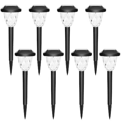 Solar Outdoor Lights, Bright Solar Pathway Lights, Waterproof Solar Lights, Cold White