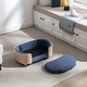 preview thumbnail 19 of 29, Velvet Cushion Chair With Solid Wood legs and Bent Wood Back/Pet Sofa