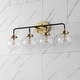 preview thumbnail 17 of 154, JONATHAN Y Bevin Contemporary Transitional Iron/Glass LED Vanity Light