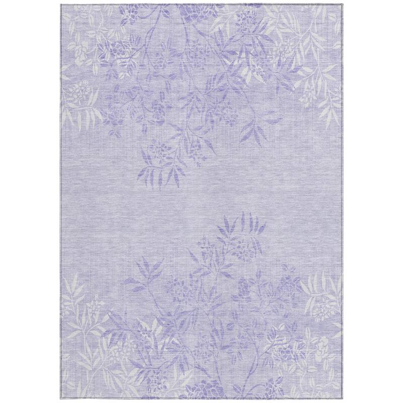 HomeRoots Floral Transitional Rectangle Outdoor Rug