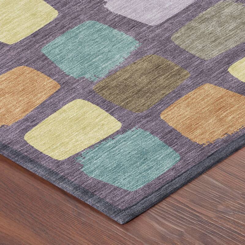 Machine Washable Indoor/ Outdoor Casual Hoppy Chantille Rug