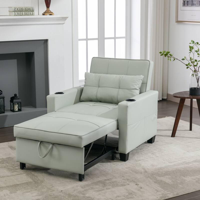 Pull Out Recliner Chair Bed Convertible 3 in 1