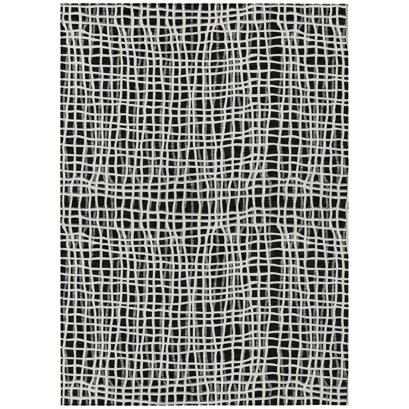 HomeRoots Striped Transitional Rectangle Outdoor Rug - 10' X 14'