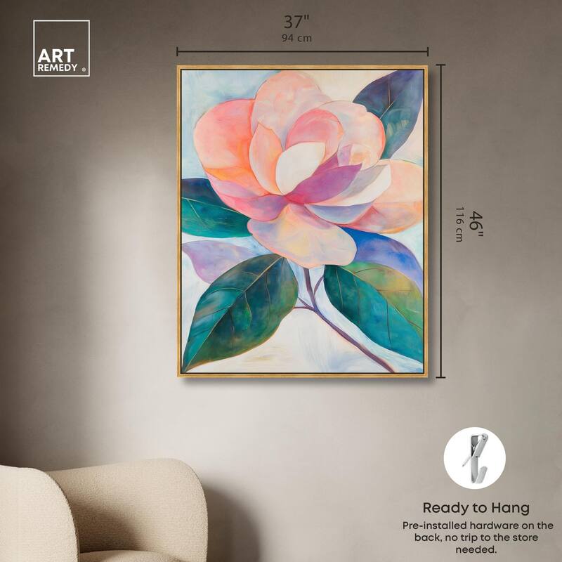 Pink Magnolia II Canvas by Art Remedy