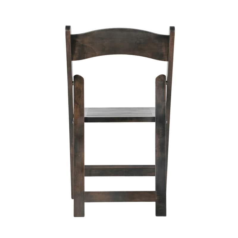 2PK Comm. Grade Solid Wood Portable Folding Dining Chair - 17.5"W x 18"D x 31.25"H